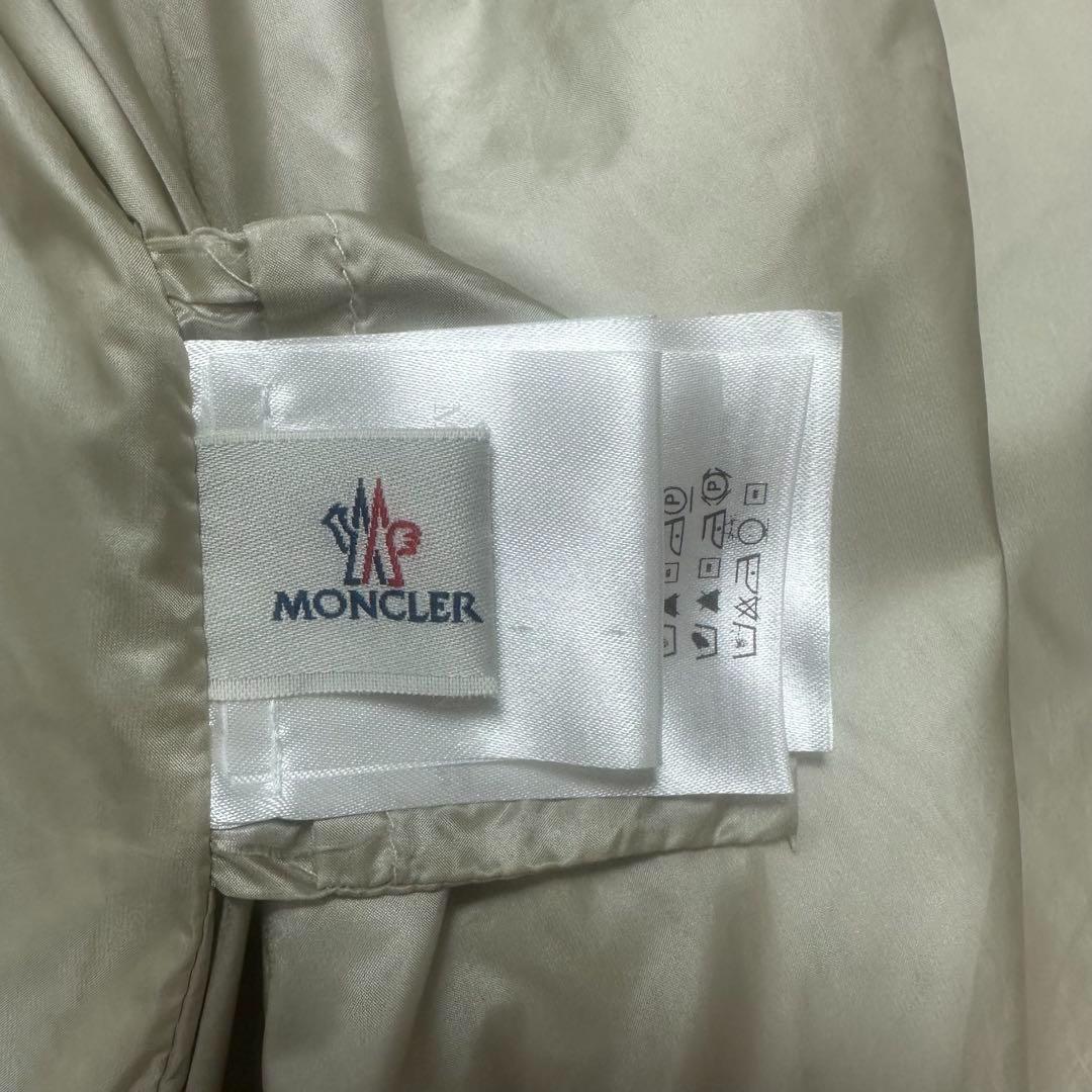 モンクレール×サカイ　2way ナイロンコート　フード　ライトグレー