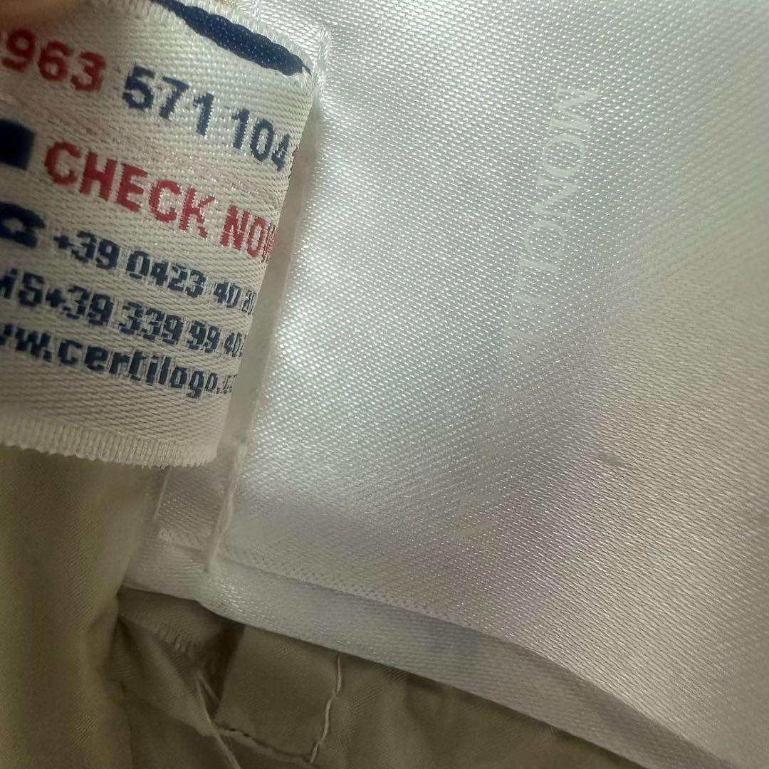 モンクレール×サカイ　2way ナイロンコート　フード　ライトグレー