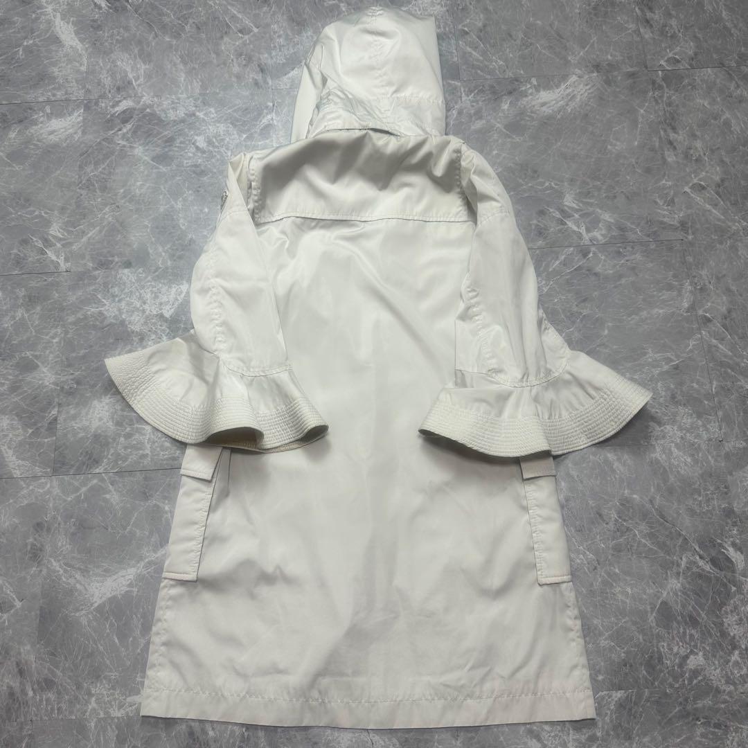 モンクレール×サカイ　2way ナイロンコート　フード　ライトグレー