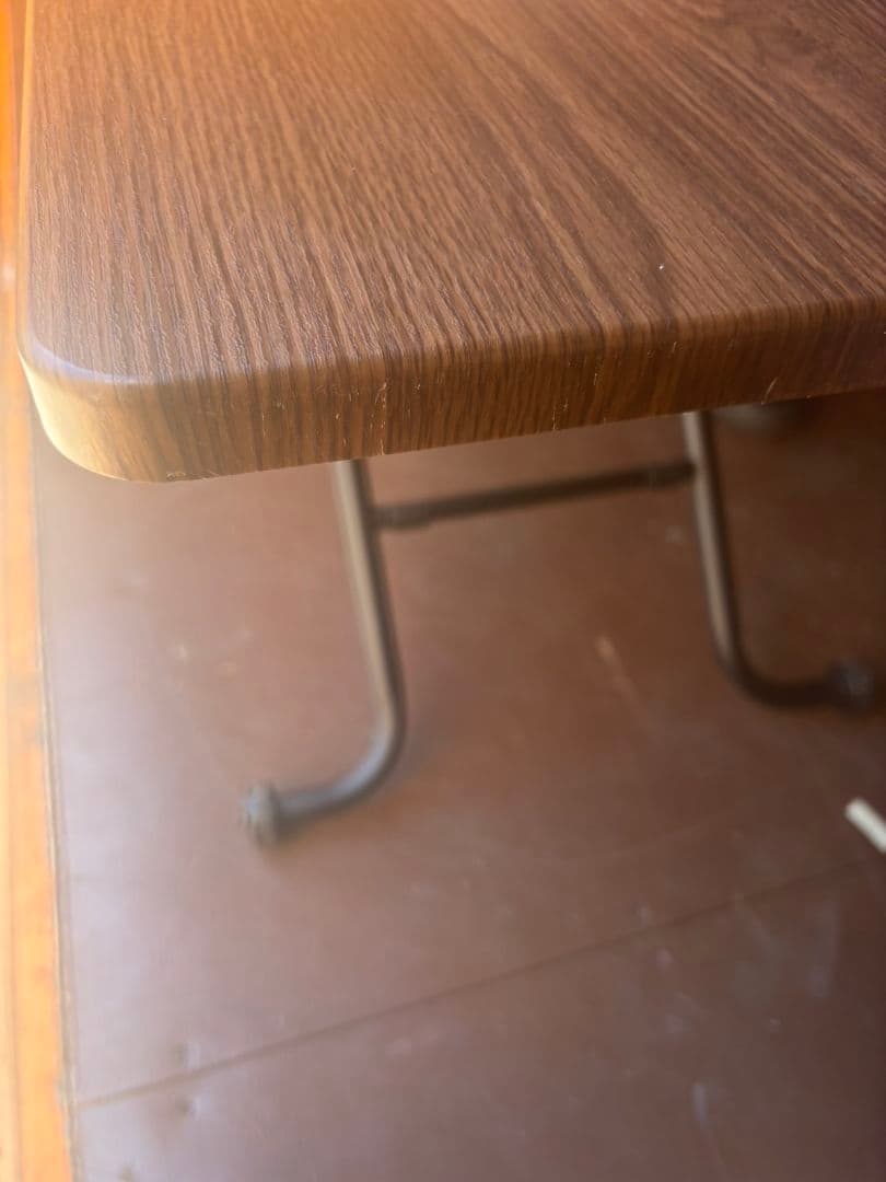 ニトリ 無段階昇降式テーブル　ライザN　 ブラウン