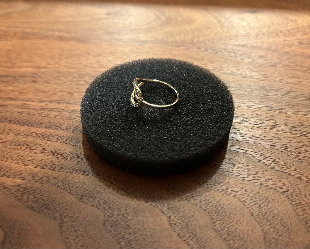 Lilas リラ Lilas ティアドロップラインダイヤリング K10 YG