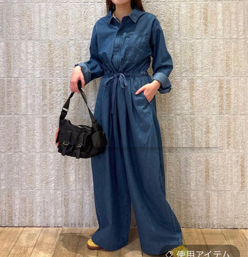 購入者様決定 【美品】ニコアンド 2025SS ワークジャンプスーツ デニム