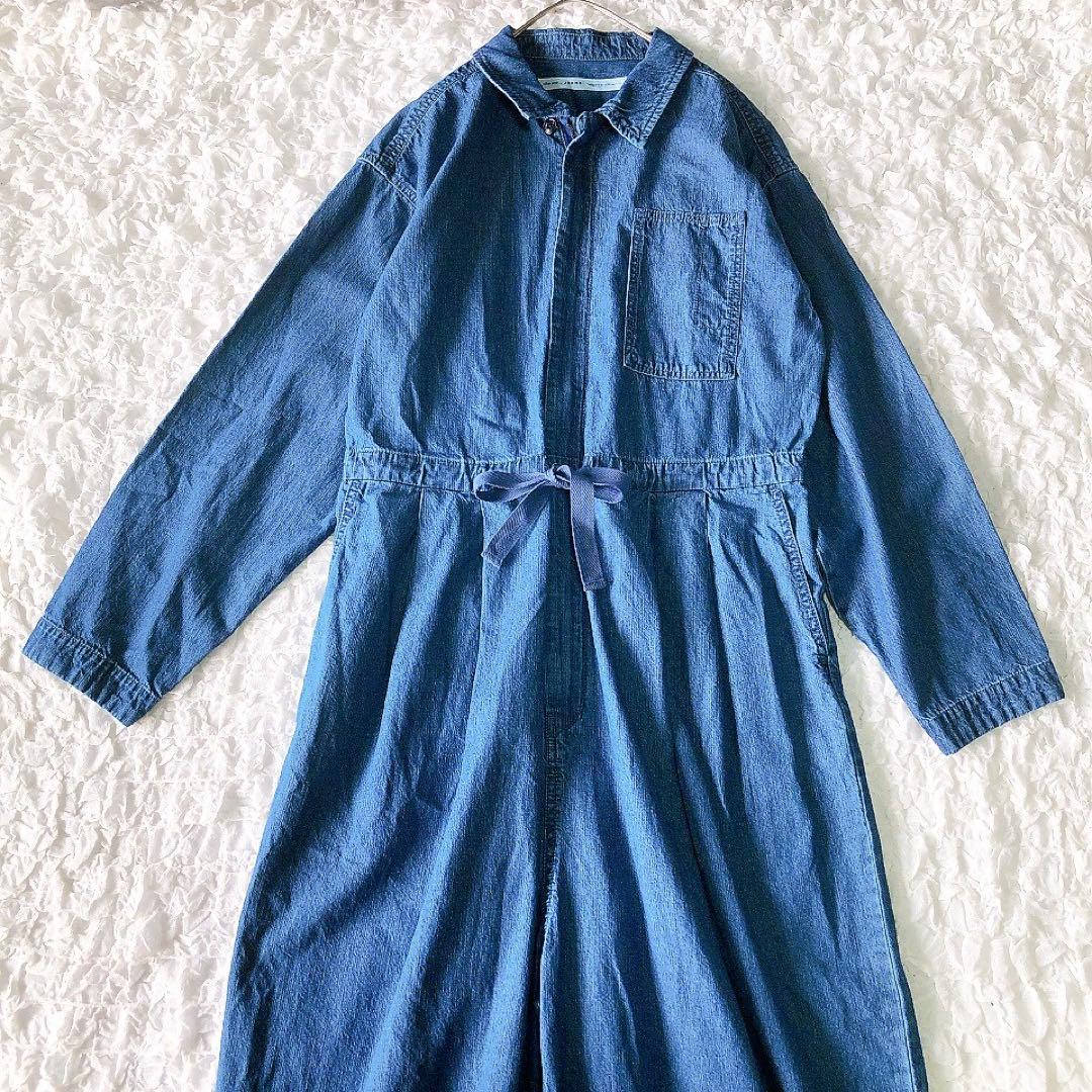 購入者様決定 【美品】ニコアンド 2025SS ワークジャンプスーツ デニム