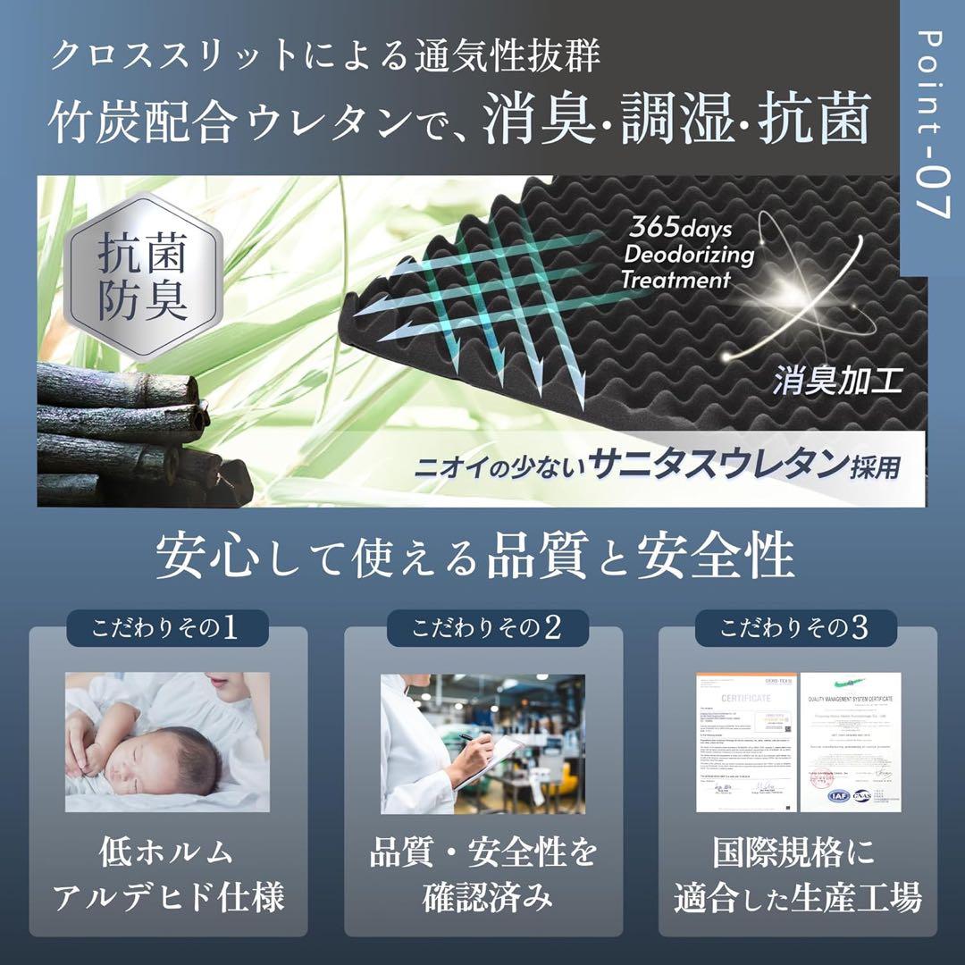 GOKUMIN 三つ折り マットレス シングル SP-KHPM