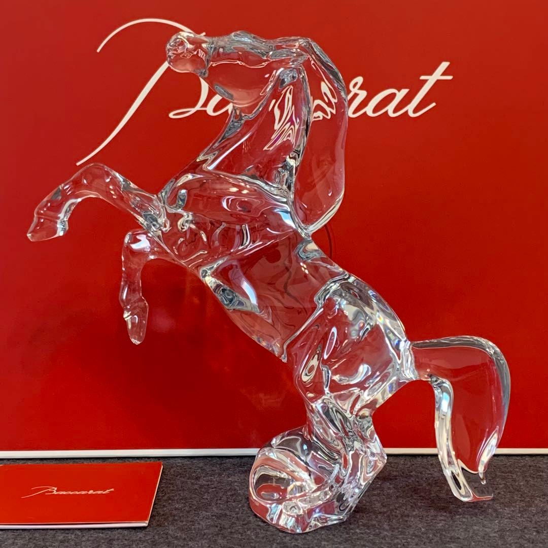 ⭐️mint0329⭐️未使用品⭐️バカラ⭐️馬の彫刻⭐️クリスタル⭐️いななく馬⭐️