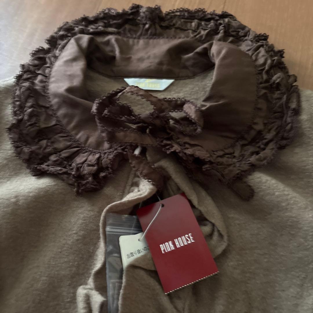 最終値下げ、新品タグつき、ピンクハウス、ジャケット。茶