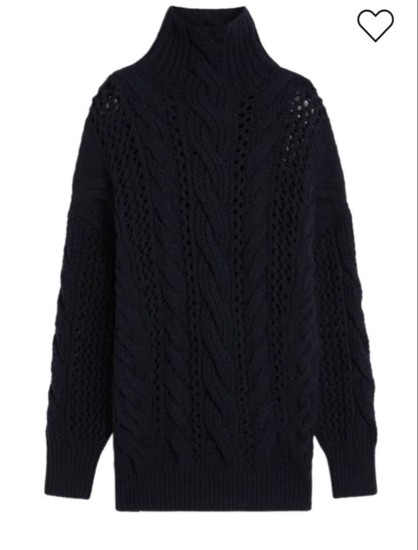 新品/SPORTMAX ケーブル編みタートルネックニット