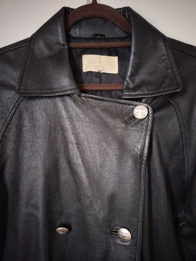 クレージュ courreges レザーコート