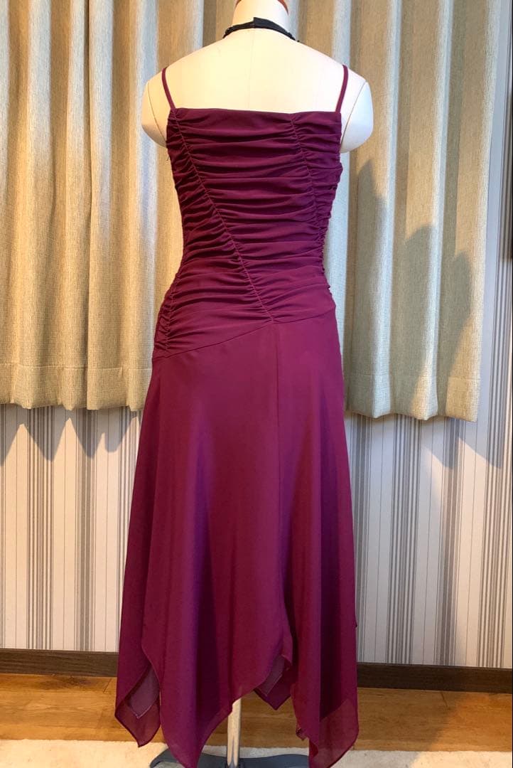 【メアリー】社交ダンス　パーティドレス　モダン　ラテン　タンゴ　ワンピース