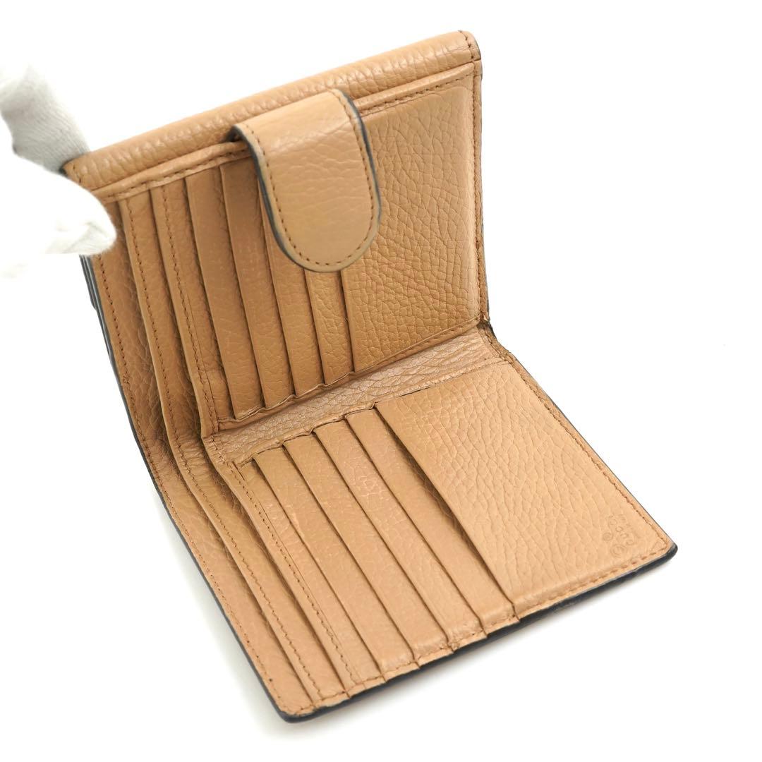 ✨未使用に近い✨　GUCCI ミニ財布　インターロッキング　GGロゴ　二つ折り