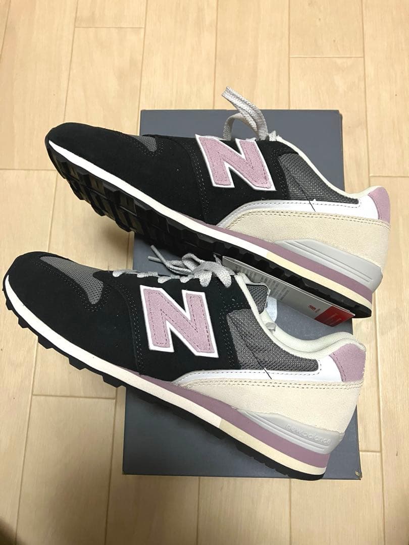 ニューバランス　WL996 SL2 25cm ブラック/くすみピンク/ベージュ