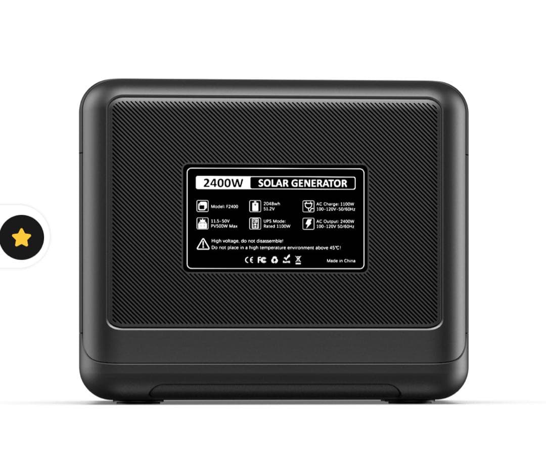 FOSSiBOT ポータブル電源 F2400 大容量 2048Wh/2400W