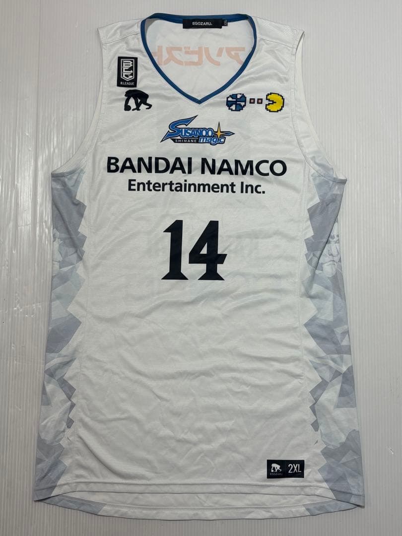 島根スサノオマジック ユニフォーム アウェイ 金丸晃輔 2XL 14 パックマン