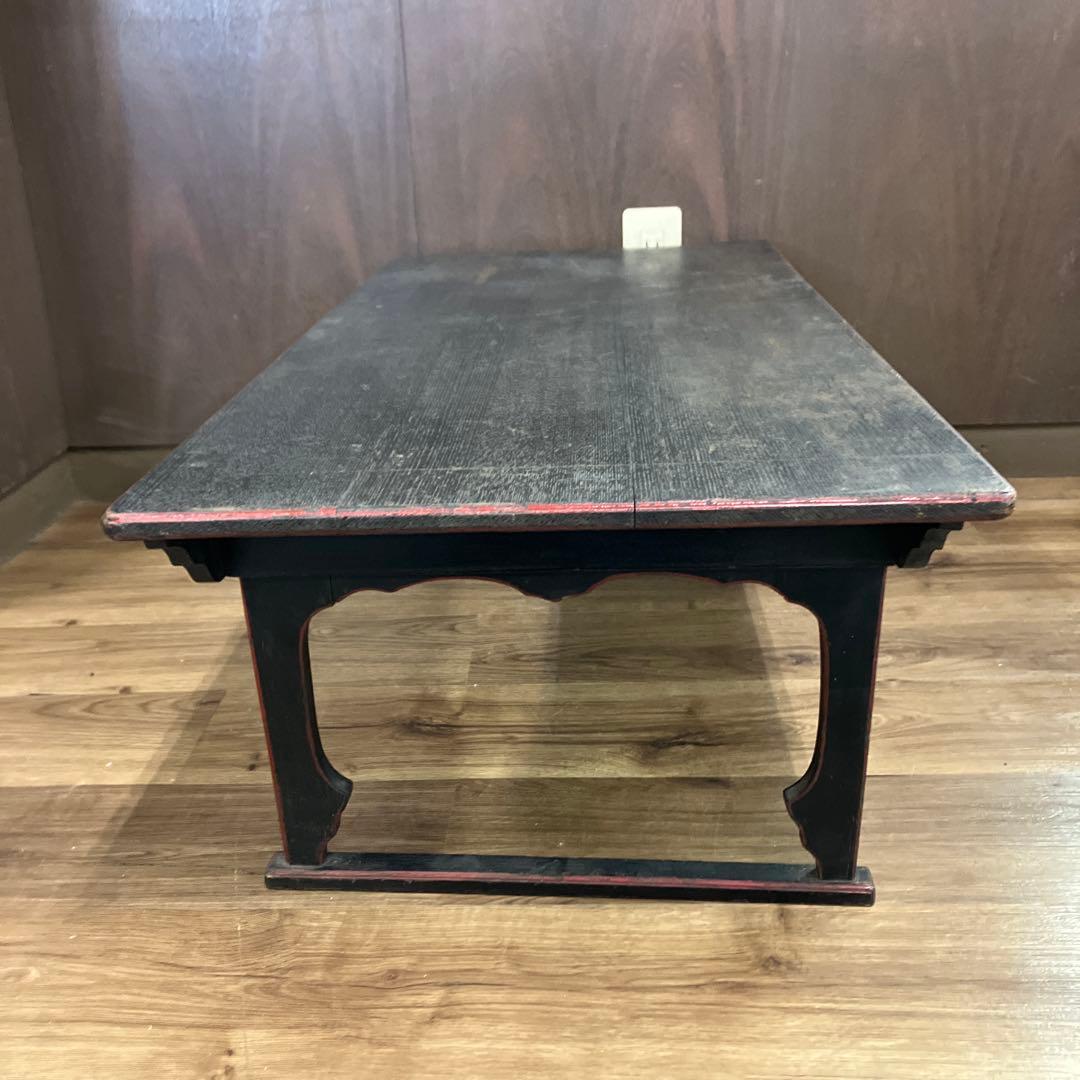 B-2 アンティーク 文机 折りたたみ 座卓 木製 経年変化 ローテーブル 家具