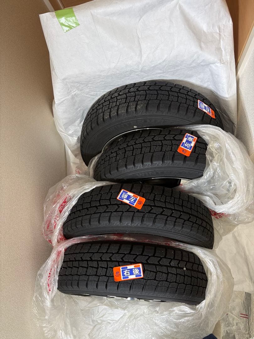N-BOX JF3　スタッドレスタイヤ ホイールセット　155/65R14
