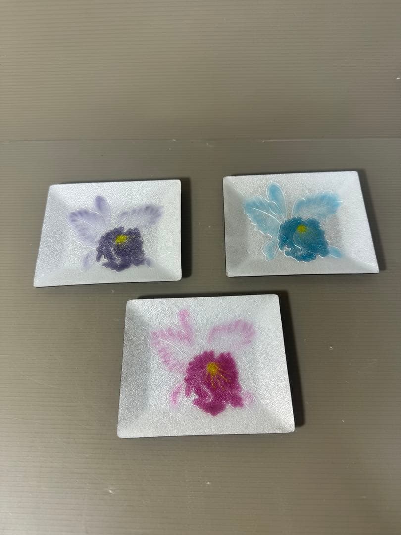 2421 七宝焼　小皿　3客