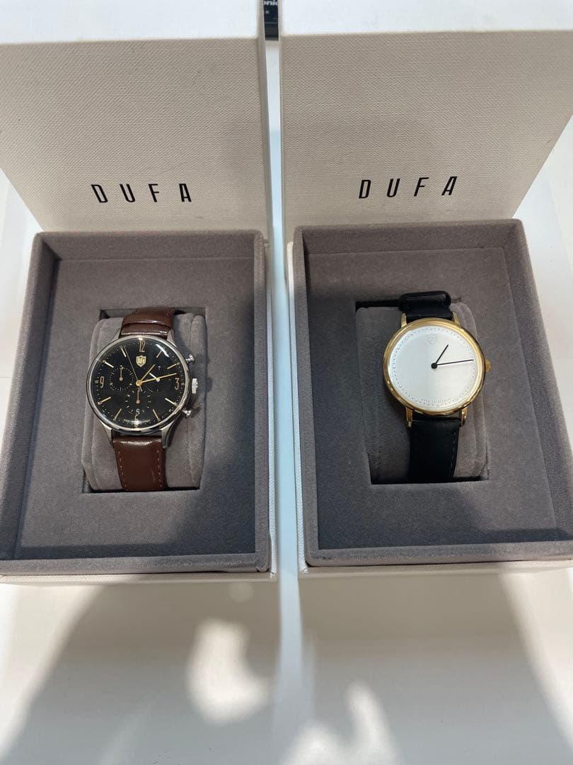 DUFA時計セット ブラック/ホワイト