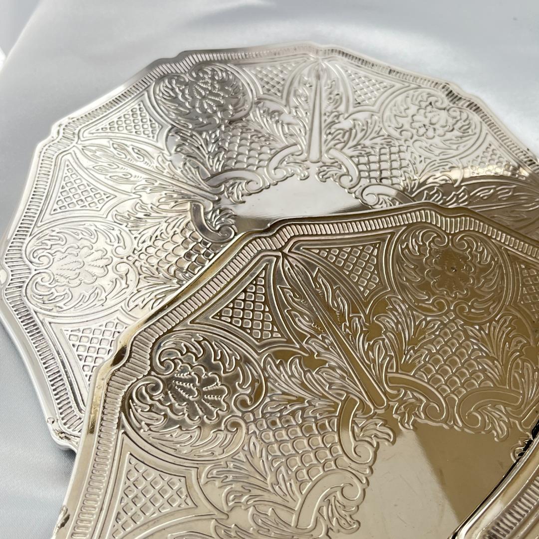 【Cavalie】 プレースマット 6枚組 20cm【シルバープレート】