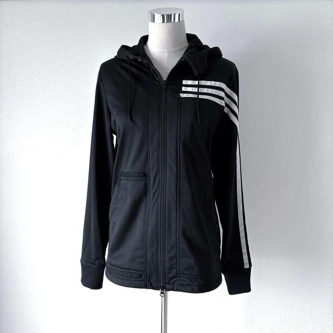 Y-3 / 片側3ストライプス フーデッドトラックトップ