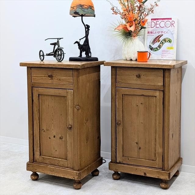 ペニーワイズオールドパインサイドキャビネット（左開き）