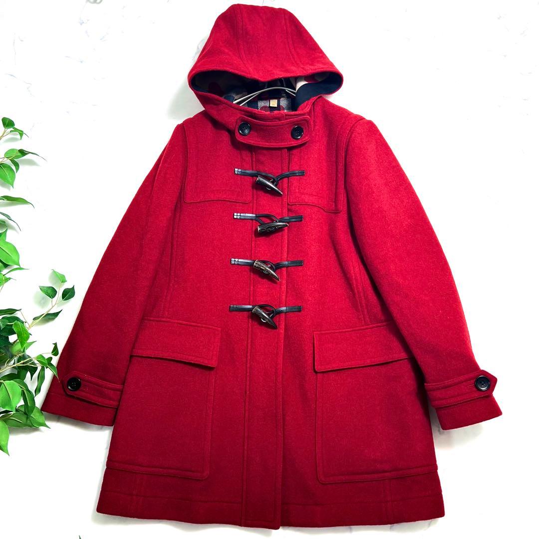 美品 限定完売品 バーバリーロンドン ハート柄ダッフルコート ロング