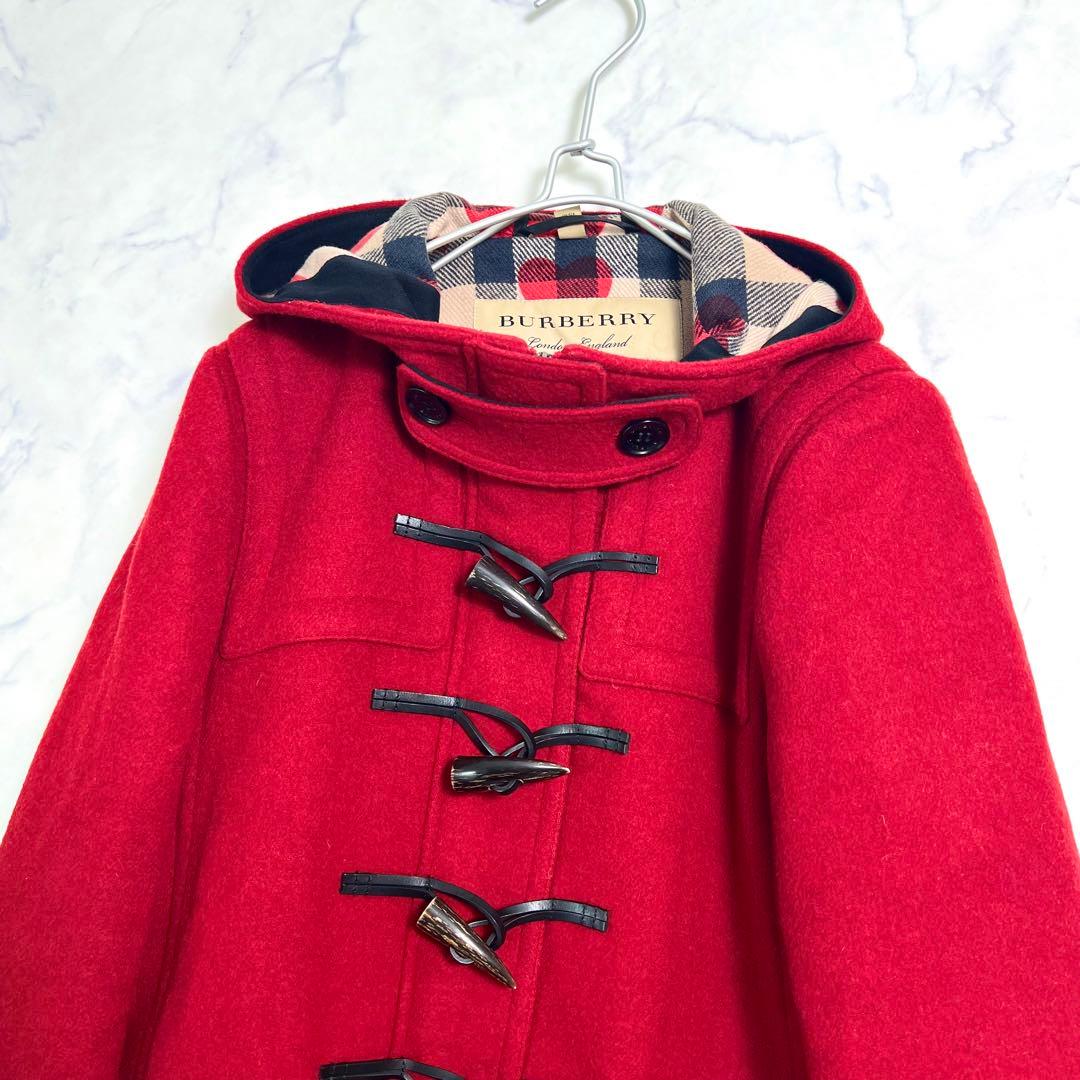美品 限定完売品 バーバリーロンドン ハート柄ダッフルコート ロング