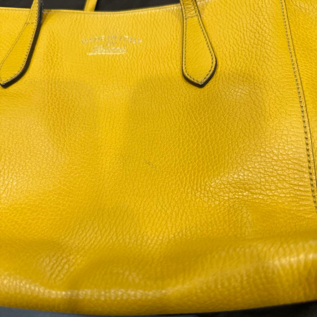 GUCCI グッチ スウィング ショルダーバッグ トートバッグ イエロー