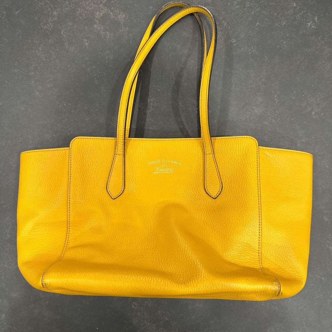 GUCCI グッチ スウィング ショルダーバッグ トートバッグ イエロー
