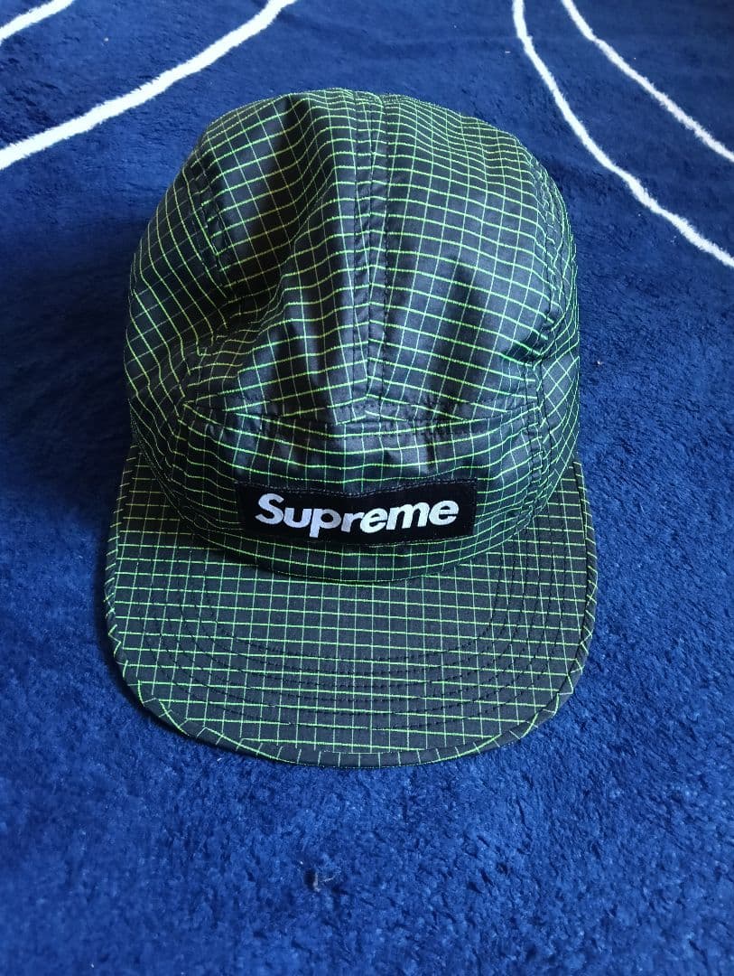 Supreme グリッドパターン キャップ