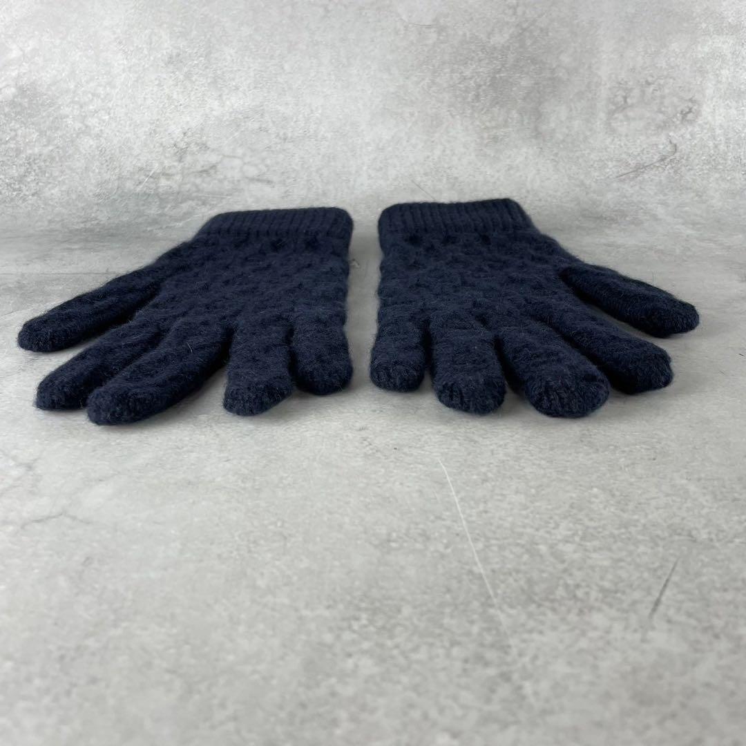 きみ様　箱・ショッパー付　HERMES エルメス　トリ・マイヨン　カシミア手袋