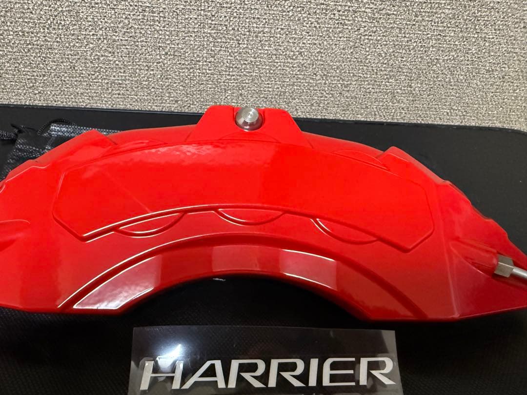 ハリアー80系用　高耐久金属製キャリパーカバーセット　レッド