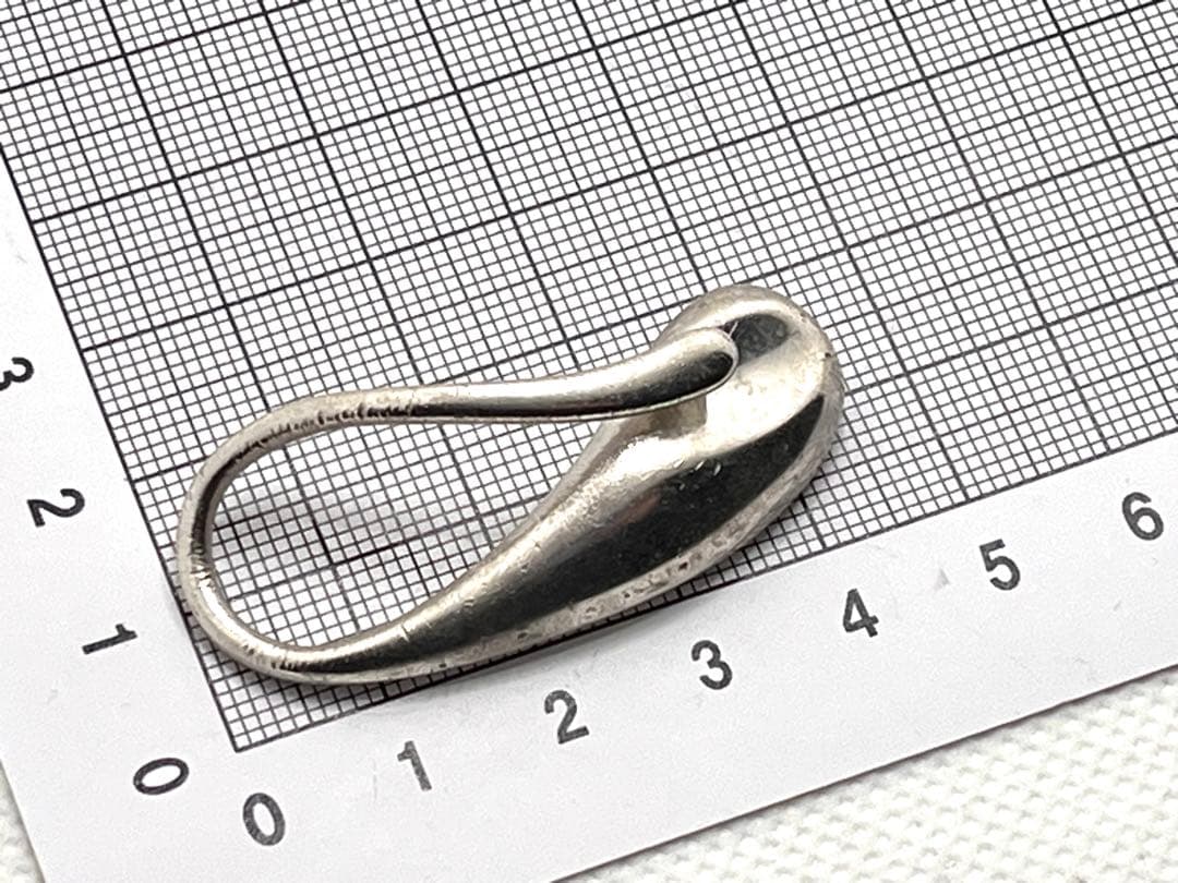 c385 希少　レア　ティファニー　ティアドロップ　マネークリップ　キーリング