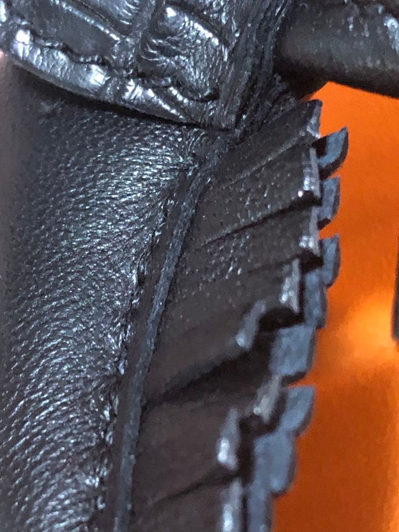 最終価格　エルメス　美品　ロデオPM ピーチスキン　クロコ　ブラック　Z刻印