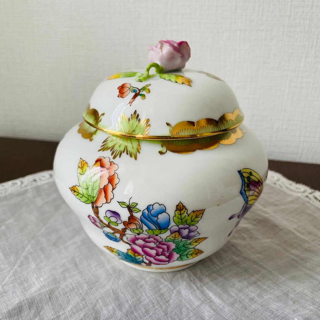 【レア】開窯125周年　ヘレンド　ボンボニエ―ル　ヴィクトリア　ブーケ