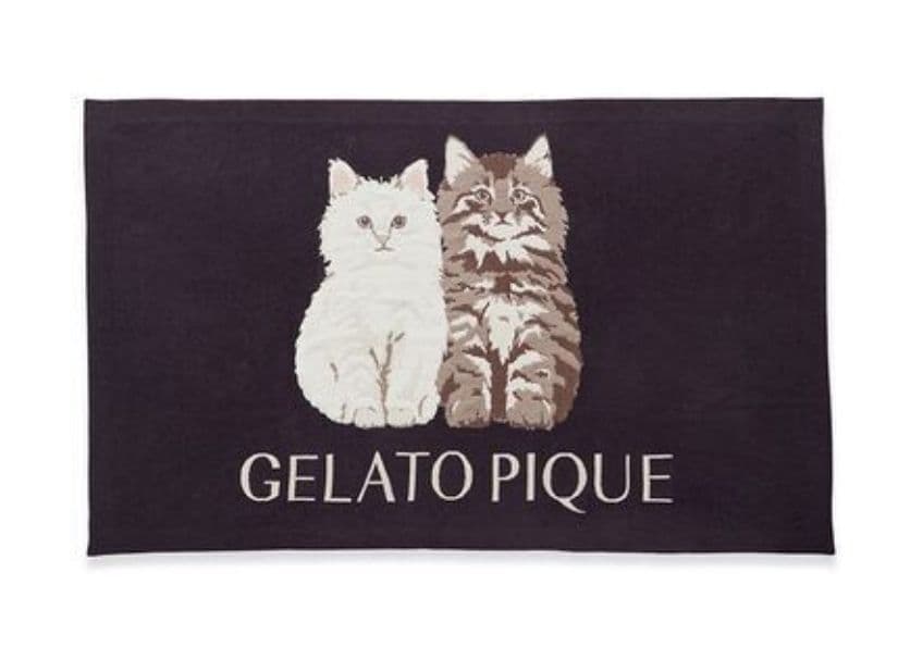 ジェラートピケ　ブランケット　ツインキャット　ネイビー　新品未開封