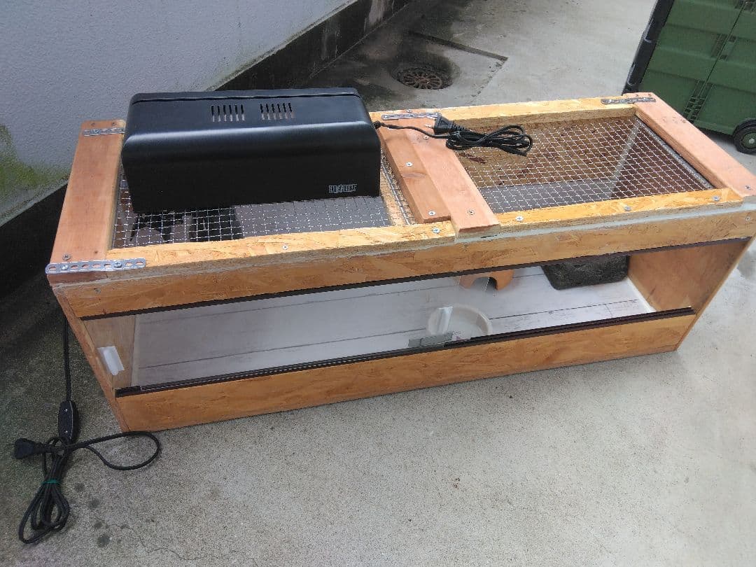 木製爬虫類ケージヒーター付きお得なセット