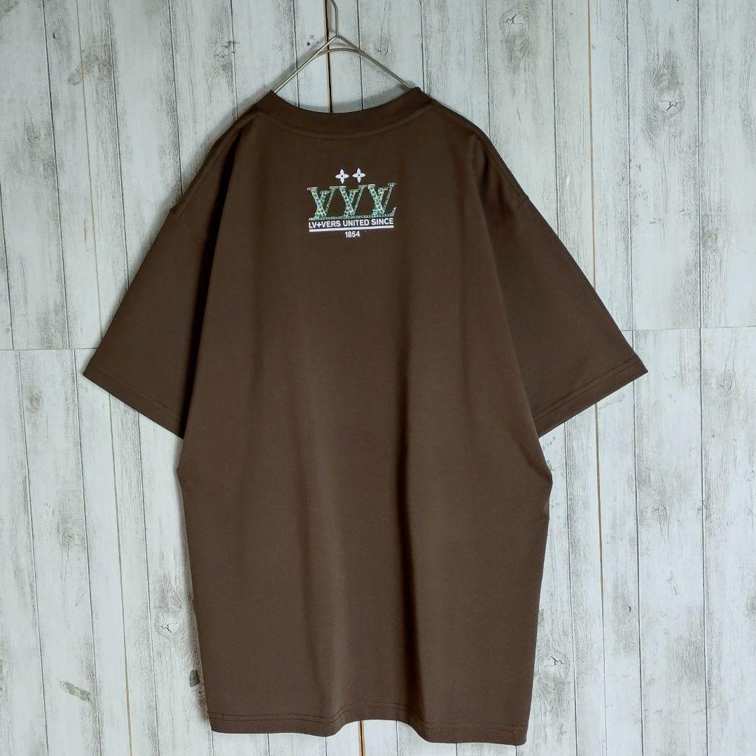 【最高級の逸品】ルイヴィトン☆センターロゴラインストーンTシャツXLサイズ相当