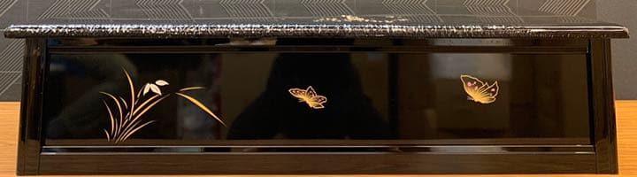 高床台 30号 蝶と蘭 T 飾り台 雛人形　台　毛氈付き