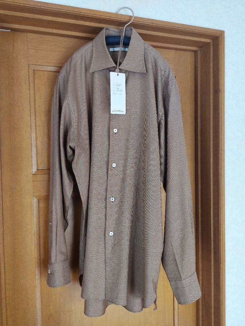 トップス MAATEE&SONS C/SILK HOUND TOOTH/ LIAN