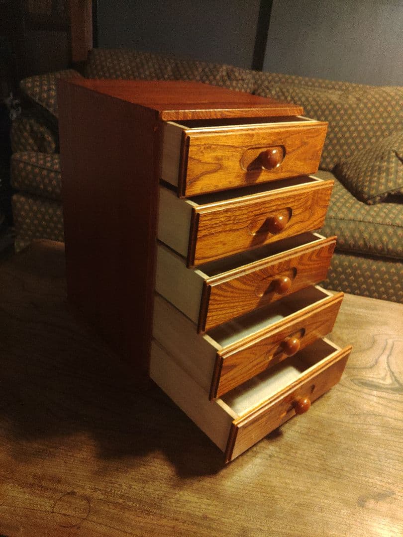 美品　無垢　チェスト　シェルフ　小箪笥　　　 工芸　民芸　天然　木製　古道具