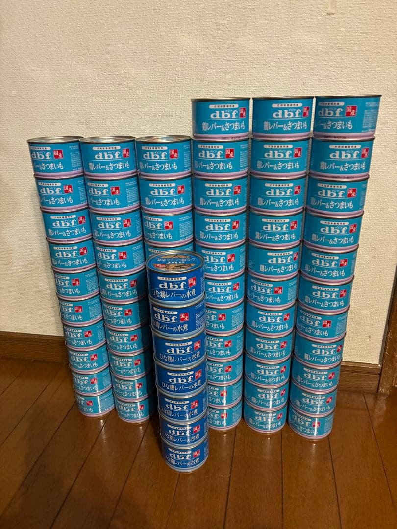 デビフ　缶詰　鳥レバー&さつまいも　レバーの水煮　合計70缶