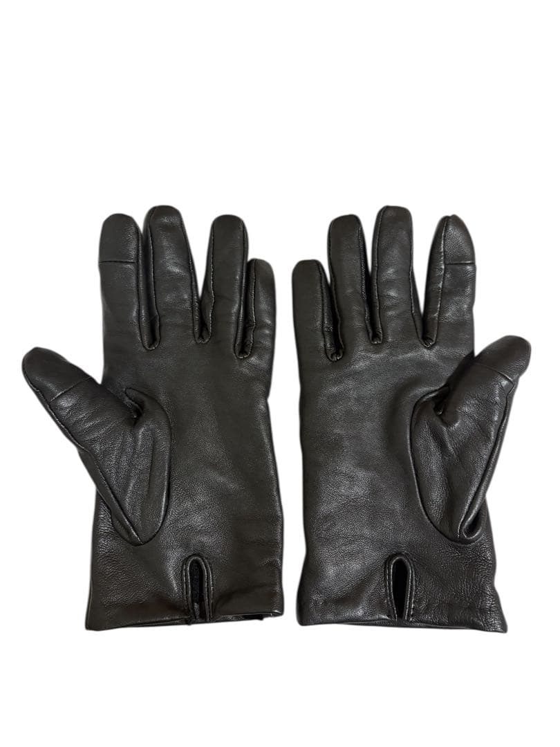 ZARA ブラック レザー 手袋 羊革 M size