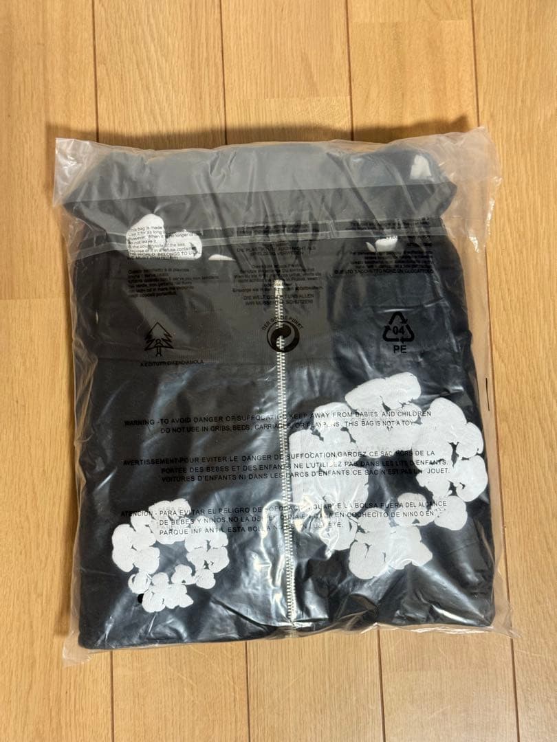 トップス Cotton Wreath Zip Hoodie Black