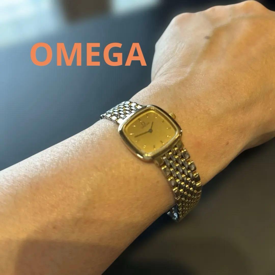 OMEGA オメガDevile クォーツ腕時計 スクエア