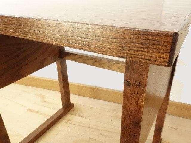 北海道手作り家具　ナラ（楢）材　マルチサイドテーブルＳ　ミニデスク　Ｈ５２０