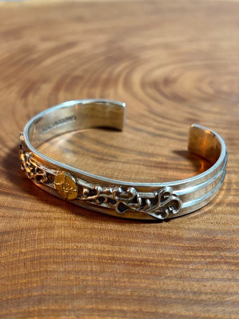 廃版　レア　ファーストアローズ　浮き唐草彫りベアロックバングル&リング　セット