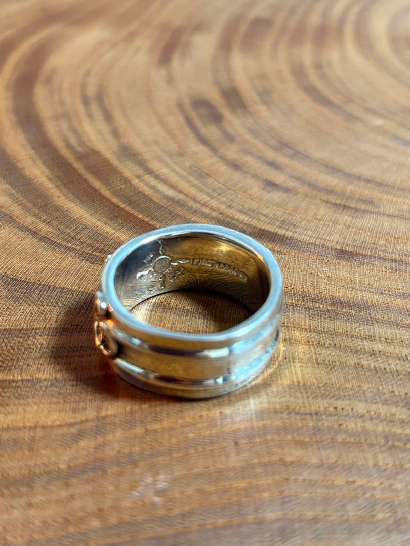 廃版　レア　ファーストアローズ　浮き唐草彫りベアロックバングル&リング　セット