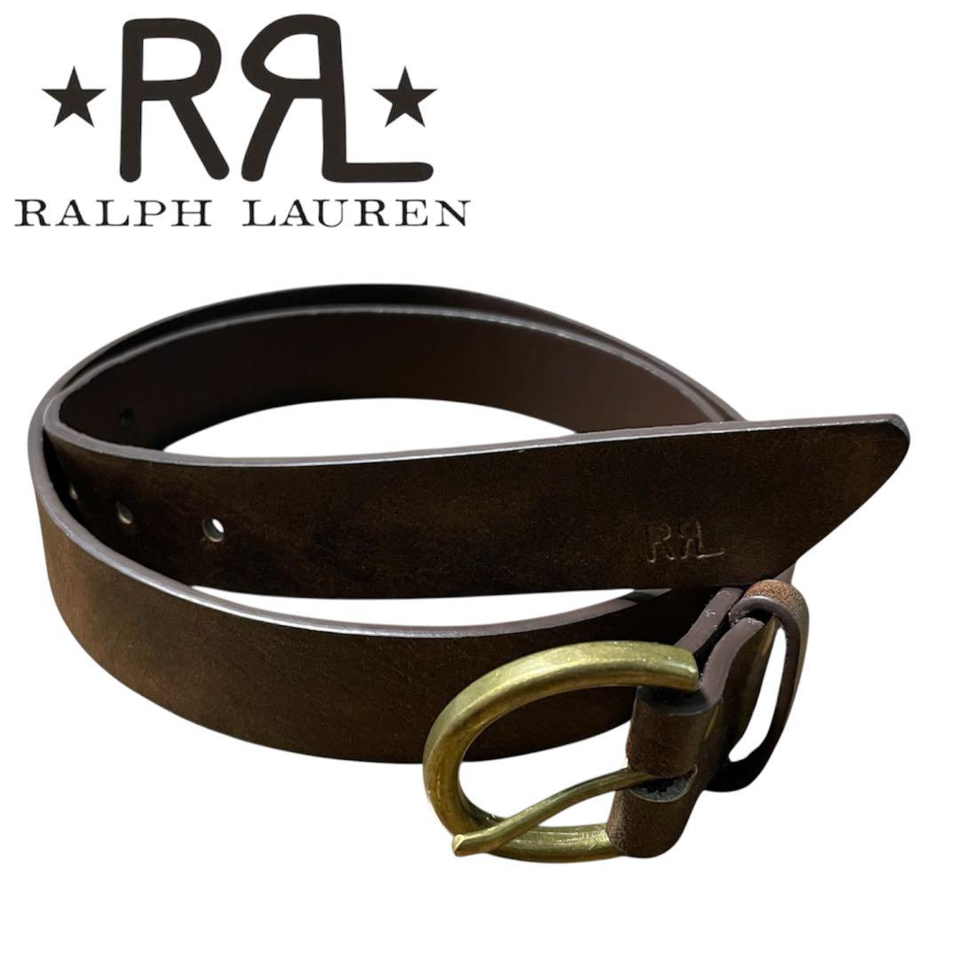 イタリア製 RRL double RL ダフルアールエル レザーベルト