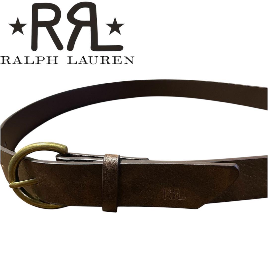 イタリア製 RRL double RL ダフルアールエル レザーベルト