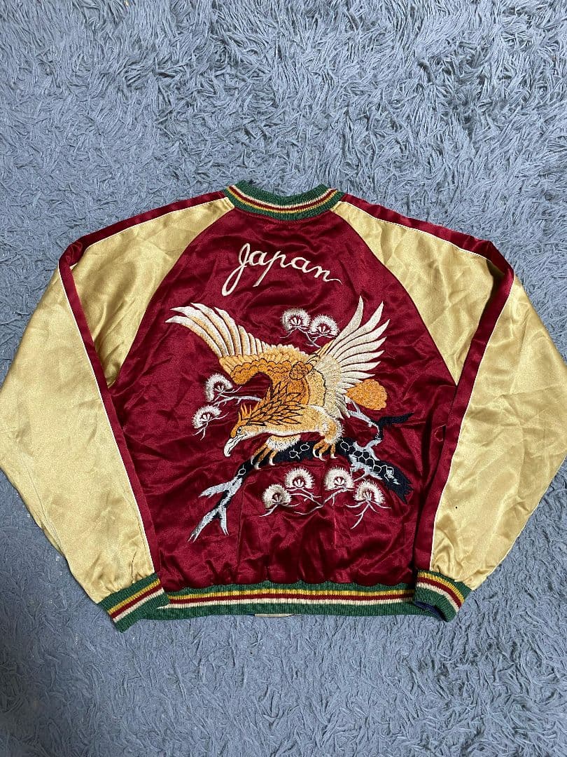 激レア 東洋エンタープライズ　スカジャン 鷹&沖縄MAP柄 ブルーノマーズ着用